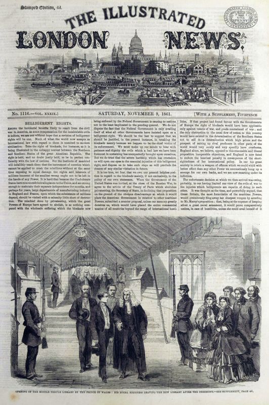 View document: 9 November 1861.