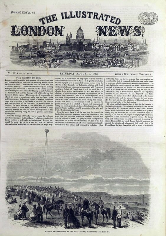 View document: 1 August 1863.