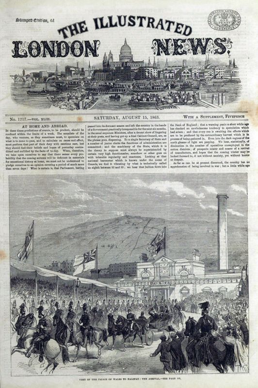 View document: 15 August 1863.