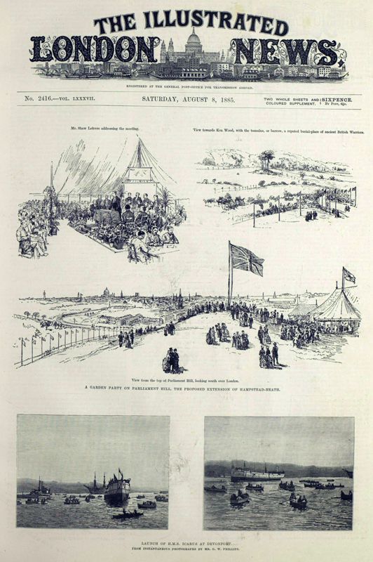 View document: 8 August 1885.