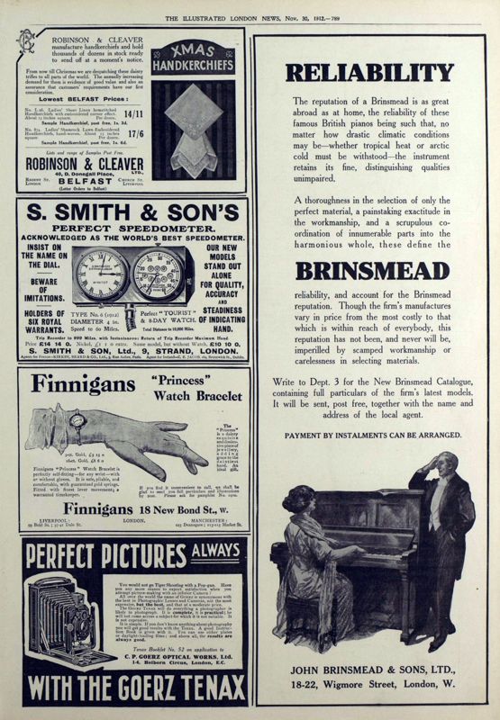 View document: 30 November 1912.