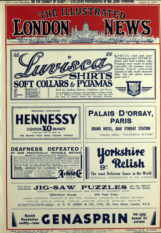 View document: 8 August 1931.