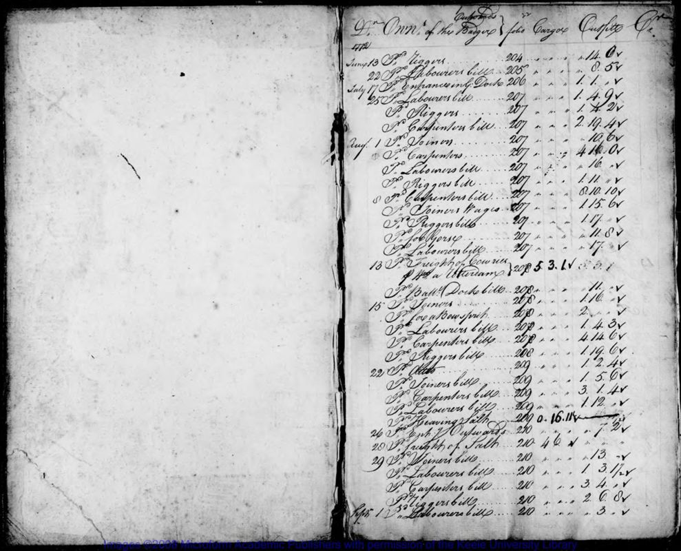 View document: Badger & Fox, 1772-1778.