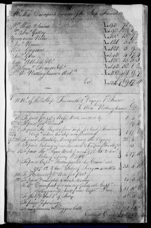 View document: Favorite, 1773-1783.