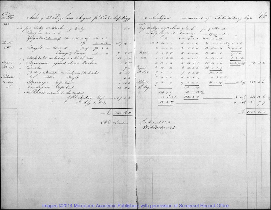 View document: Accounts, 1843-1845.