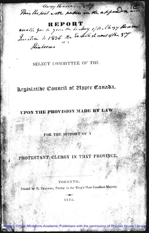 View document: Miscellaneous content, 1815-1864.