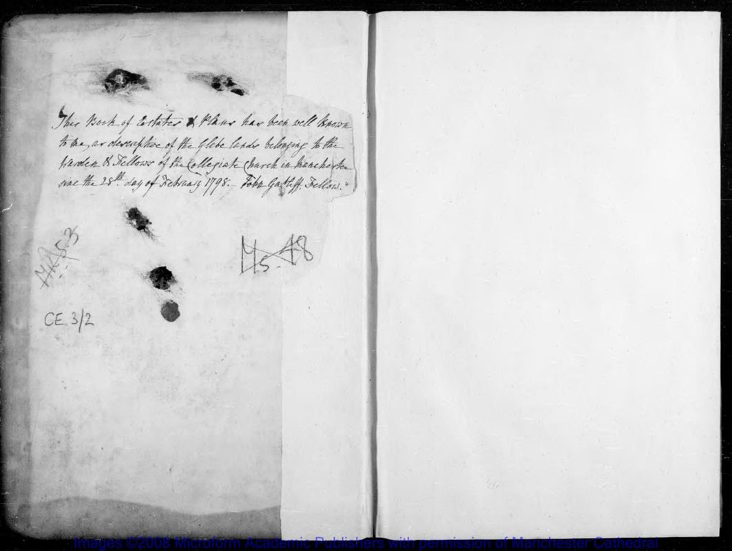 View document: Boundaries book of Newton, Kirkmanshulme and Rusholme, c.1760.