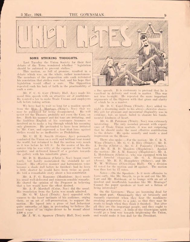 View document: Miscellaneous personal material on Montagu (iii), 1924-1963.