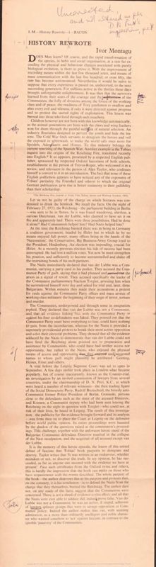 View document: Material related to Labour Monthly, 1944-1970.