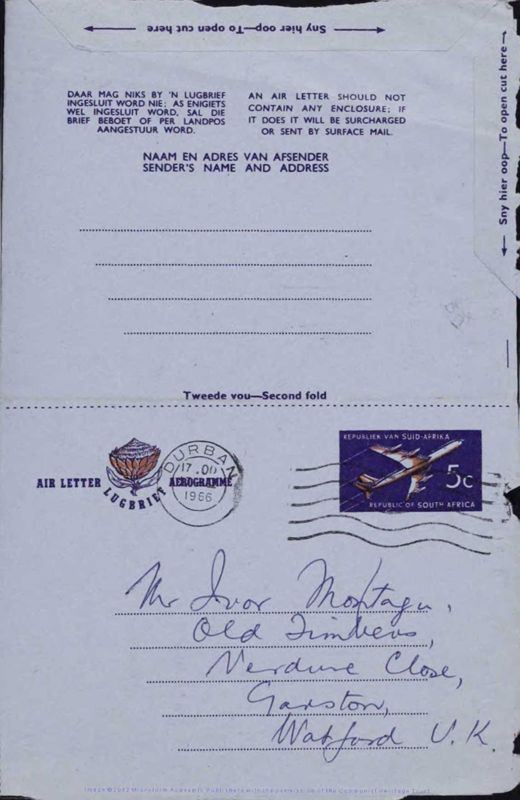 View document: Miscellaneous correspondents: Surnames N-P, c. 1931-1972.