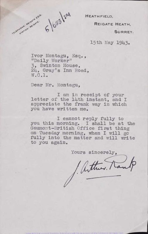 View document: Correspondence regarding a Byelorussian defector to Britain, 1944.