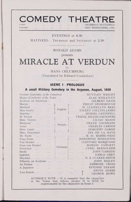 View document: Material and memorabilia from theatres on The Strand, n.d..