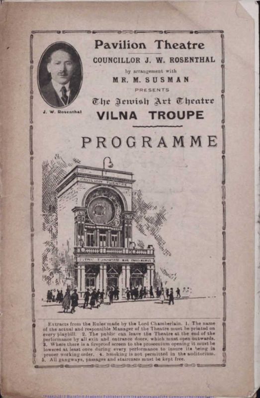View document: Material and memorabilia from miscellaneous theatres in London, n.d..