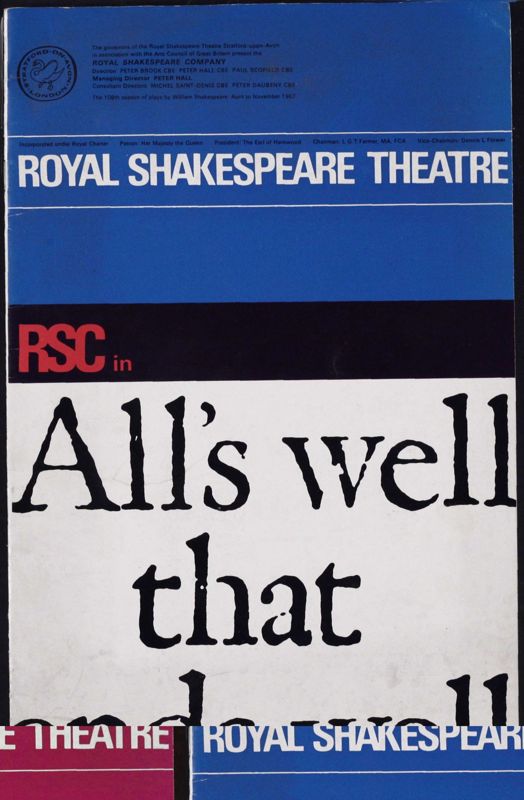 View document: Material from the Royal Shakespeare Company Theatre Group, 1967-1979.