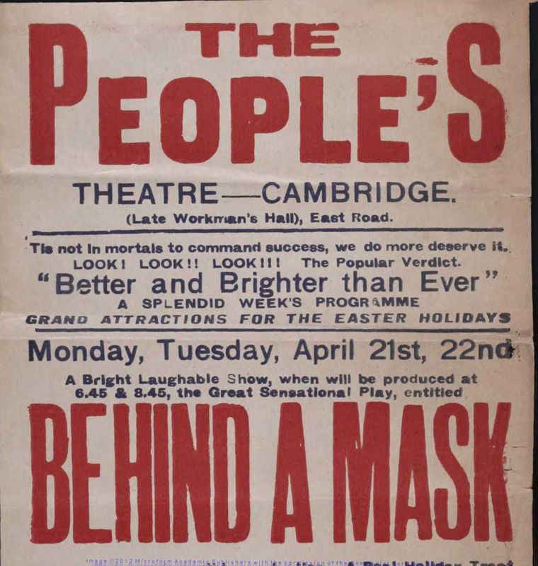 View document: Material from English theatres outside of London, n.d..