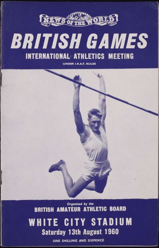 View document: Material from the British Games, 1952-1960.