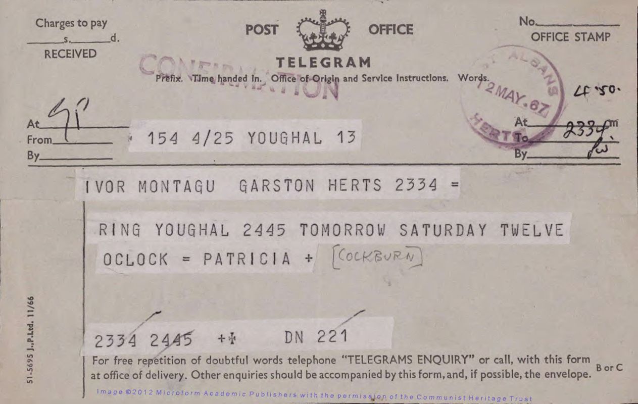 View document: Miscellaneous correspondence and other items, 1957-1967.