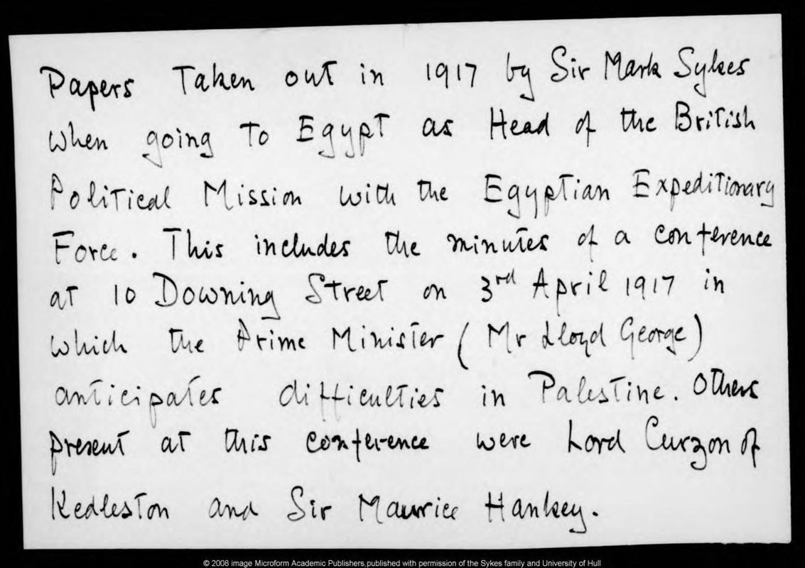 View document: File of papers, May 1916 to 3 April 1917.