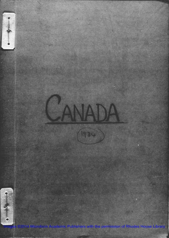 View document: E-Series Mission Reports, 1934-1936.