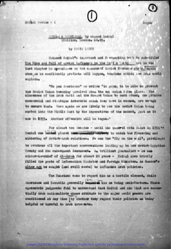 View document: Writings Box 7 - Middle East, Aden, Egypt, Liberia, Sudan.