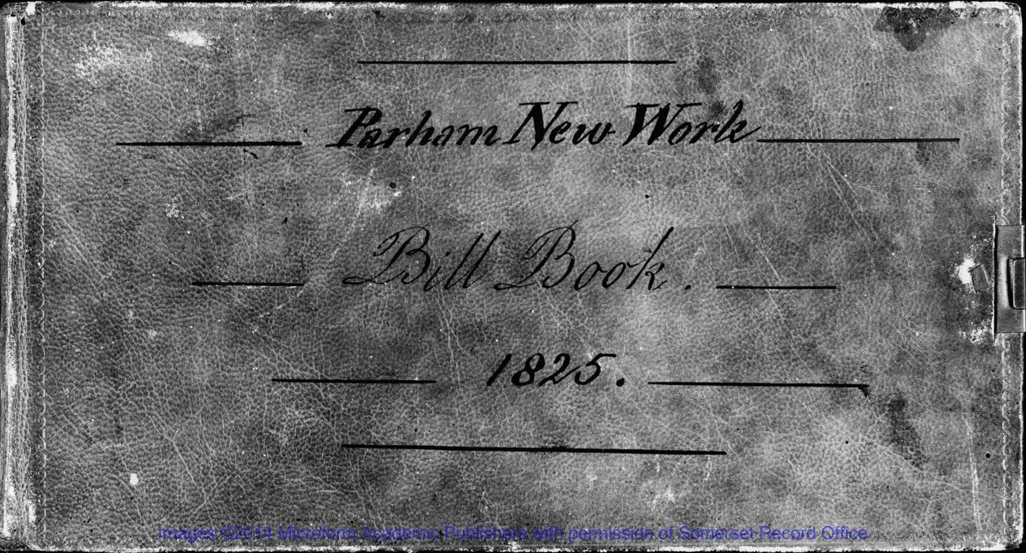 View document: Bill Book, 1825.