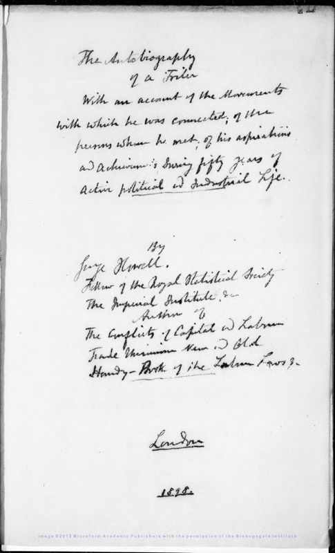 View document: Rough drafts of Autobiography chapters 1860-1896.