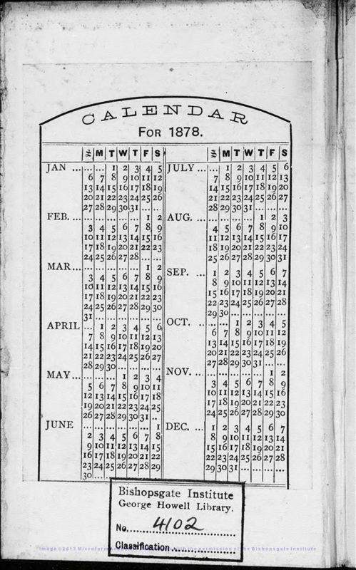 View document: George Howell personal diaries - 1877.