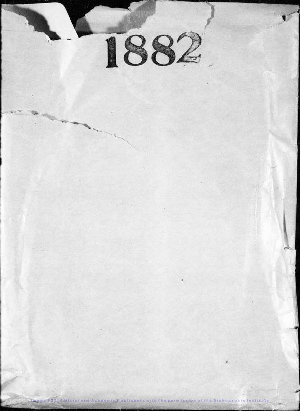 View document: Letters to Howell, 1882.