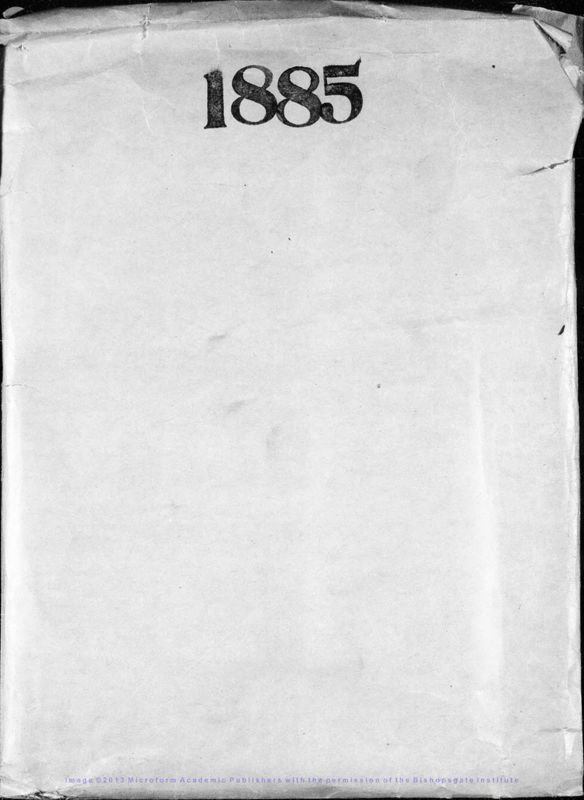 View document: Letters to Howell, 1885.