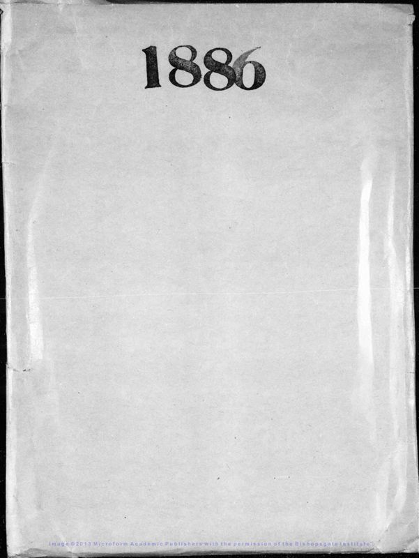 View document: Letters to Howell, 1886.
