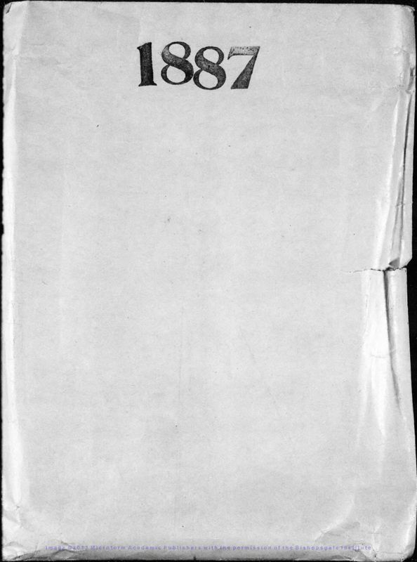 View document: Letters to Howell, 1887.
