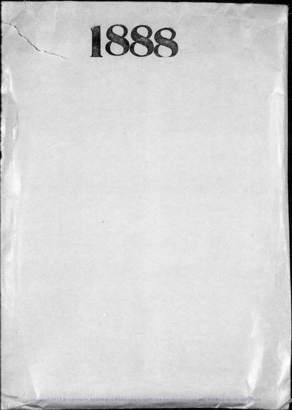 View document: Letters to Howell, 1888.