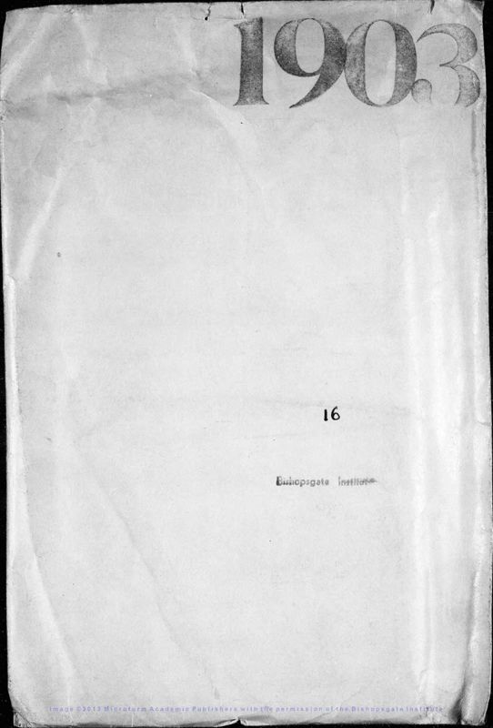 View document: Letters to Howell, 1903.