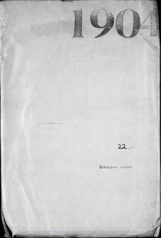 View document: Letters to Howell, 1904.