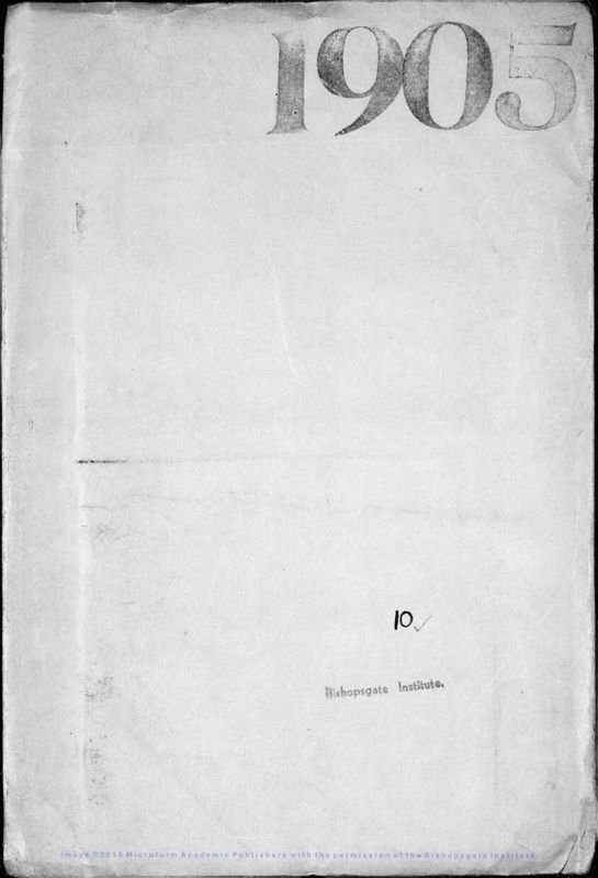 View document: Letters to Howell, 1905.
