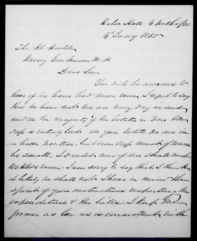 View document: Letters from Louis MacKinnon (Jan-Dec 1850).