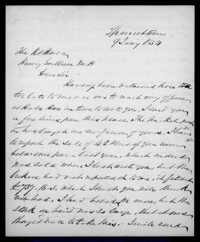 View document: Letters from Louis MacKinnon (Jan-Dec 1854).