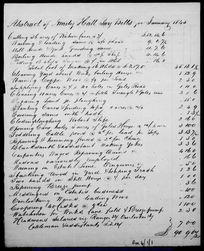 View document: Abstracts of expenditure (1845-53).