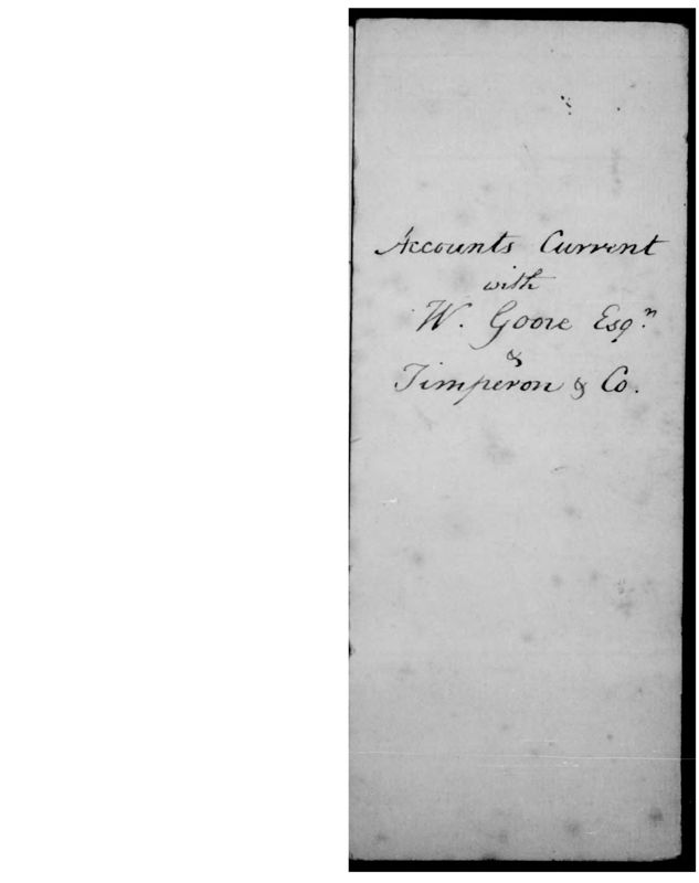 View document: Statements of account (1805-1830).