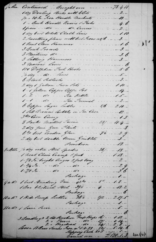 View document: Copy invoices for supplies and equipment (1794-1803).