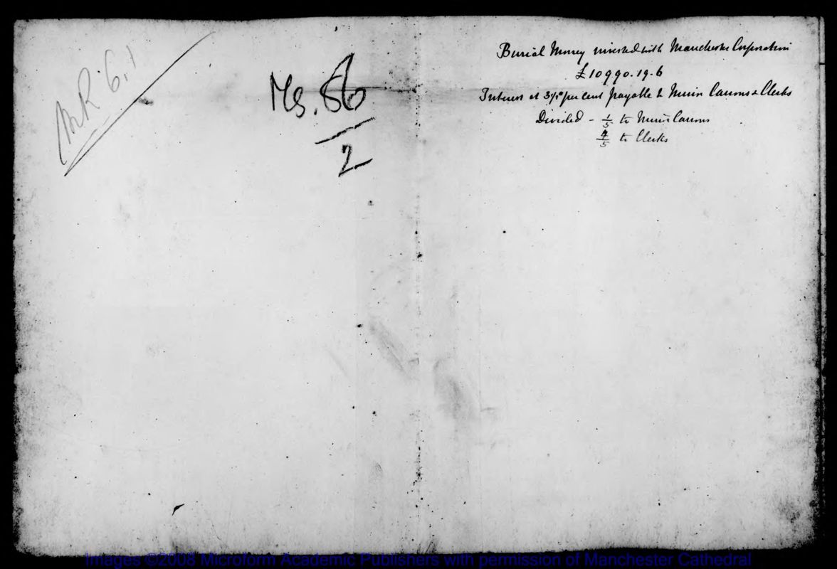 View document: Chaplains, minor canons and clerks' fees book, 1871-1881.