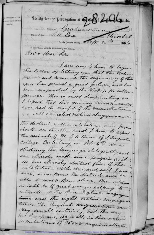 View document: Grahamstown, E. 1896. Vol.II.
