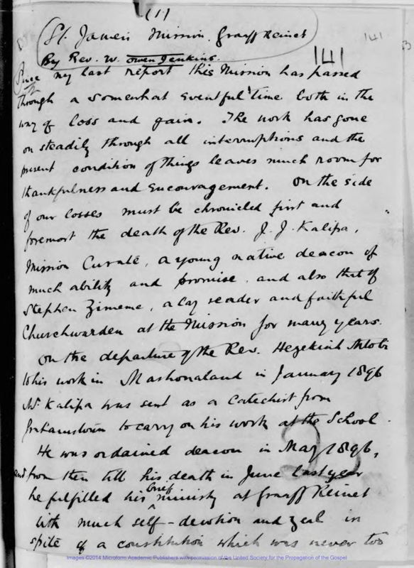 View document: Grahamstown, E. 1897. Vol.II.