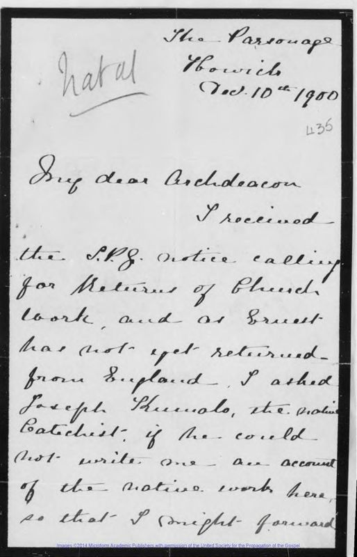 View document: Natal, E. 1900. Vol.II.