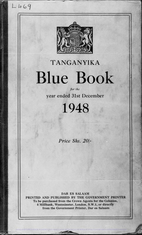 View document: Tanganyika Blue Book 1948.
