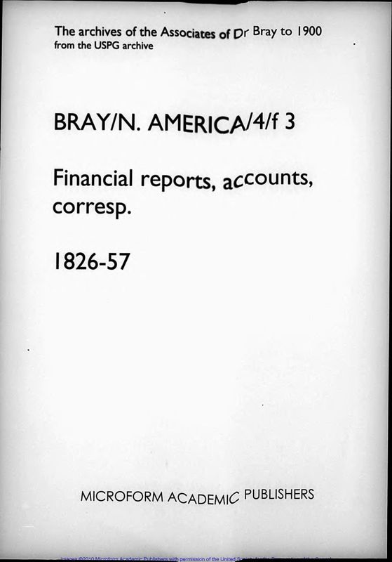 View document: Financial reports, accounts, correspondence. 1826-1857..