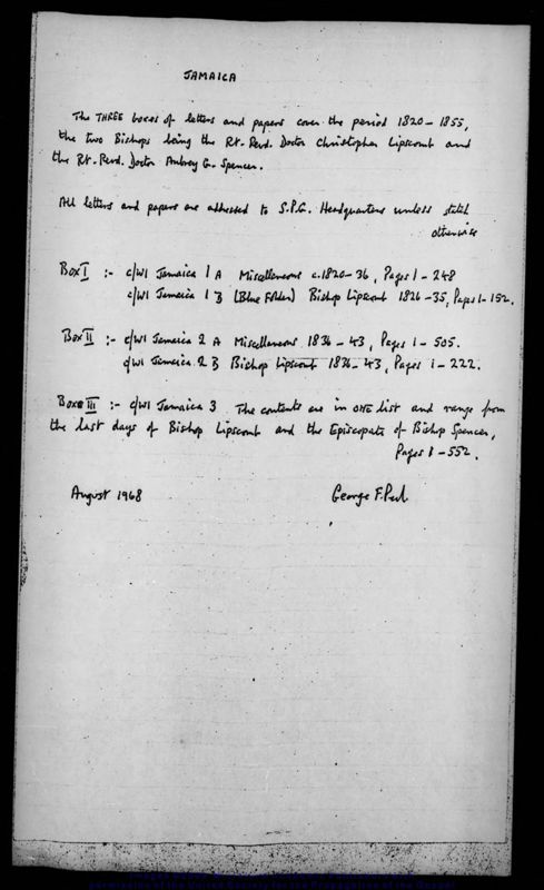 View document: Jamaica: miscellaneous, 1836-1843.