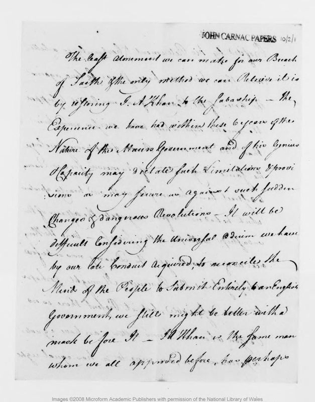 View document: Undated correspondence, [1760-1767].