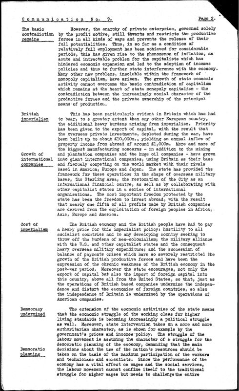 View document: Working papers of the “British Road” Committee (i), 1967.
