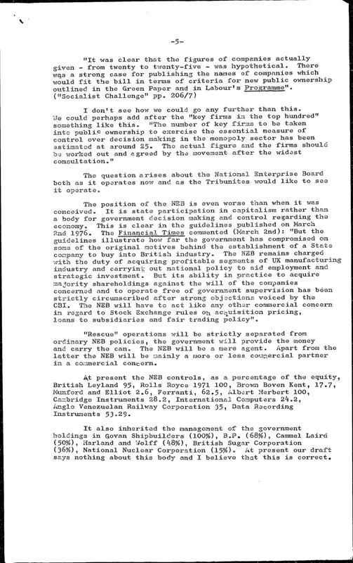 View document: Further miscellaneous correspondence and edits, 1976.